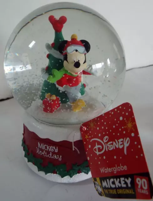 Nuevo Disney Mickey Mouse Nieve Waterglobe Plays Tintineantes Campanas