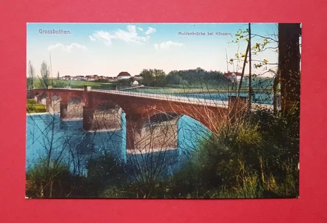 AK GROSSBOTHEN um 1910 Muldenbrücke bei Kössern     ( 38790