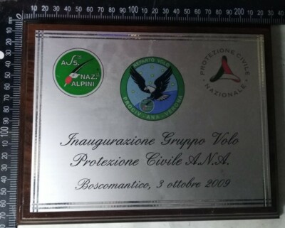 CREST REPARTO VOLO PROTEZIONE CIVILE ASSOCIAZIONE NAZIONALE ALPINI BOSCOMATICO 