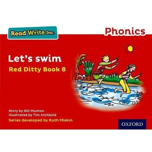 READ WRITE INC. Phonics: Red Ditty Book 8 Let's Swim (R - Paperback ...