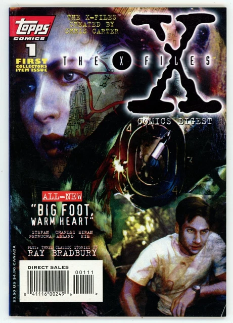 The X-Files Comics Digest 1 FNVF 7.0 Modern Age Topps 1995 Ray Bradbury