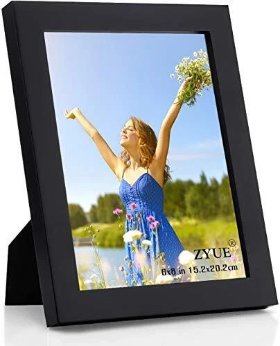 6x8 inch Picture Frame Made of Wood and High Definition Plexi Glass for Wall ...