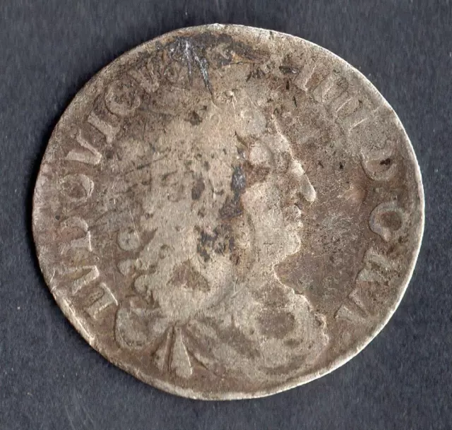 C16 Royale Argent 4 Sols Dits Des Traitants Louis Xiv @ Lyon @ Silver Coins !!