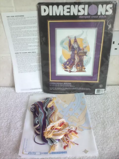 Dimensions Cross Stitch Kit  "Commanding Wizard" 3173 Opened but unused