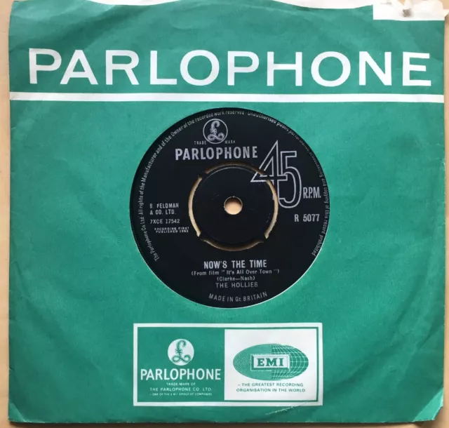 The Hollies Stay 1963 Uk Parlophone Vinyl 7 " 45 Single R 5077