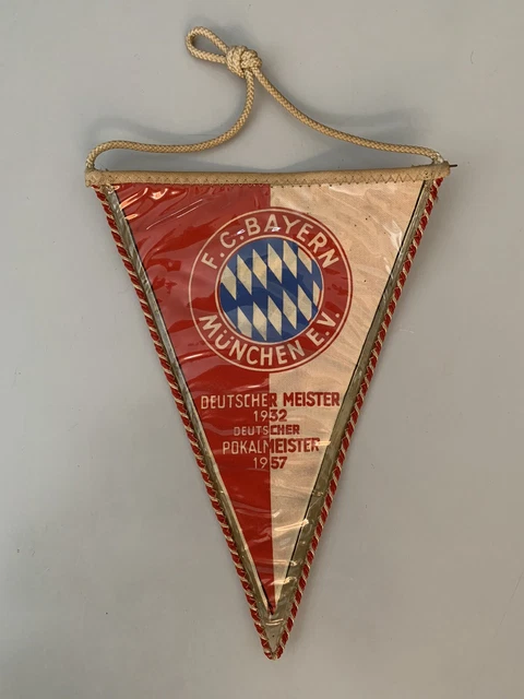 Grand Fanion FC Barcelone Vintage - 49 Cm - Bandera Wimpel Barca