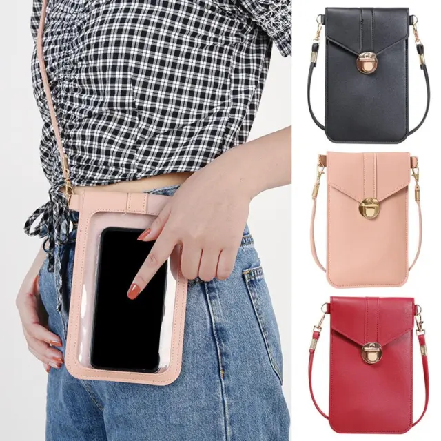 Women Ladies Mobile Phone Bag Crossbody Bag Mini Pouch Purse Wallet Shoulder V4