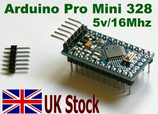 Pro Mini atmega328 5V 16Mhz Arduino Compatible Development Board NEW UK Stock