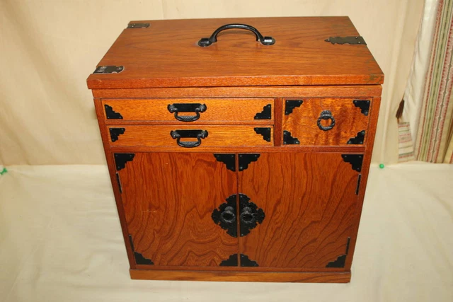 Mae Keyaki needle box Sewing box Small chest of drawers Small drawer Japanese