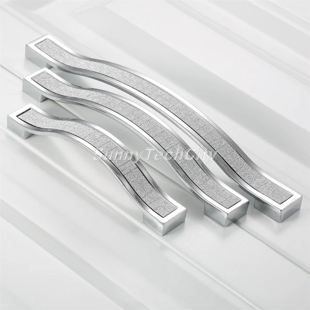5x Modern Cabinet Pull Handles Drawer Cupboard Door Dresser Closet Bin Knobs