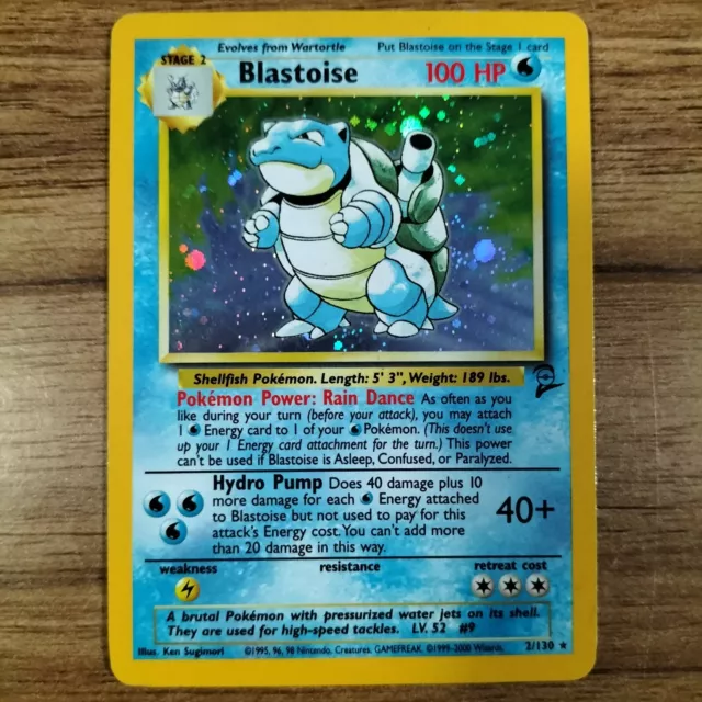 Blastoise - 2/130 Base Set 2 - Holographic Pokemon Card