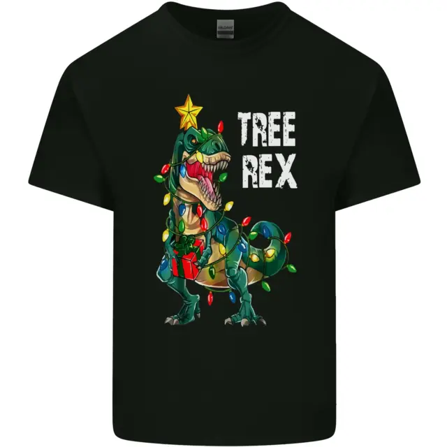Tree Rex T-Rex Funny Christmas Dinosaur Mens Cotton T-Shirt Tee Top