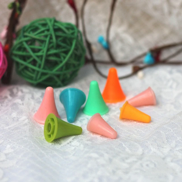 20 un. protectores de aguja con tapones de punto de tejer
