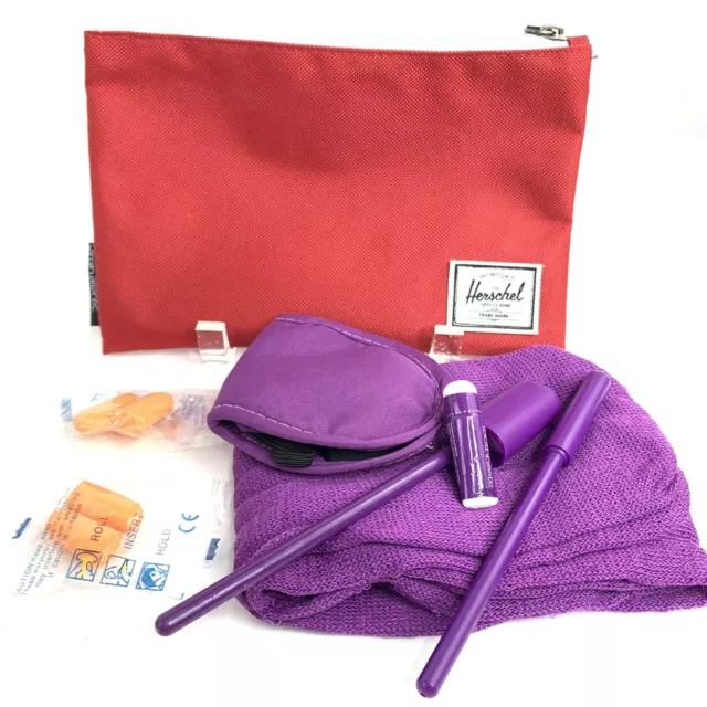 Herschel Virgin Atlantic Red Premium Economy Amenity Bag Unused