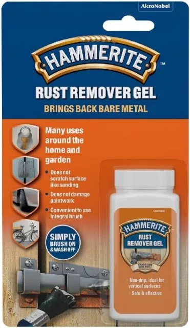 Hammerite Rust Remover Gel for Metal Non Damaging to the Metal’s Paint, 100ml