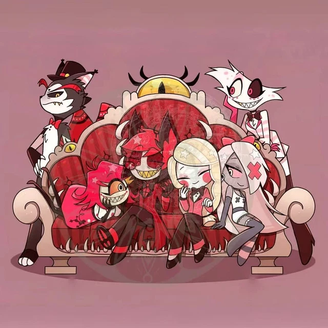 15CM HAZBIN HOTEL Husk AD Niffty Desk Desktop Acrylic Stand Figure ...