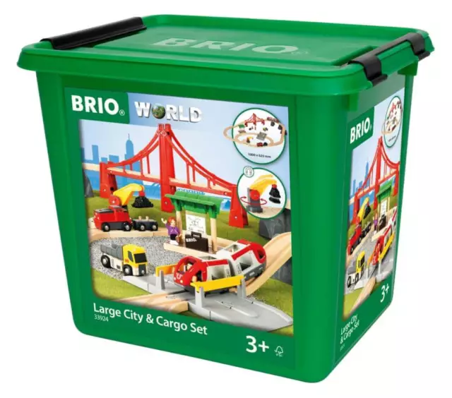 Brio 33924 Großes City & Frachten Set in Kunststoffbox 2