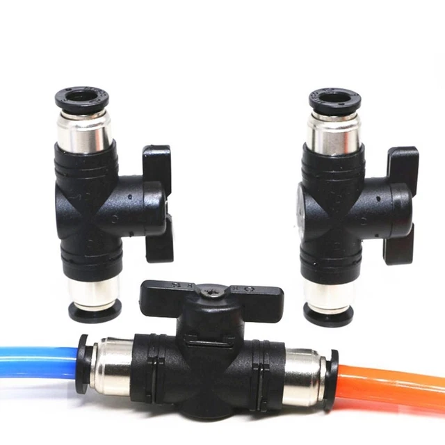 Suinga - 16 pezzi Valvola di interruttore di irrigazione a goccia 16 mm, interruttore della valvola del tubo 16 mm, interruttore della valvola del tubo giardino, controllo per irrigazione del giardino