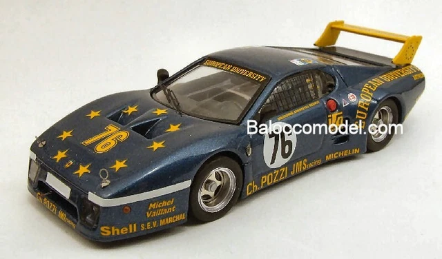 1:43 Ferrari 512BB Le Mans 24h Le Mans 1980 JMS Nr 76 Dieudonne Xhenceval Regout