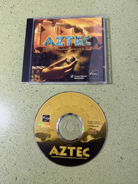 Jeu PC AZTEC : Malédiction Au Cœur De La Cité D'Or - Cryo Interactive 1999 - État Correct