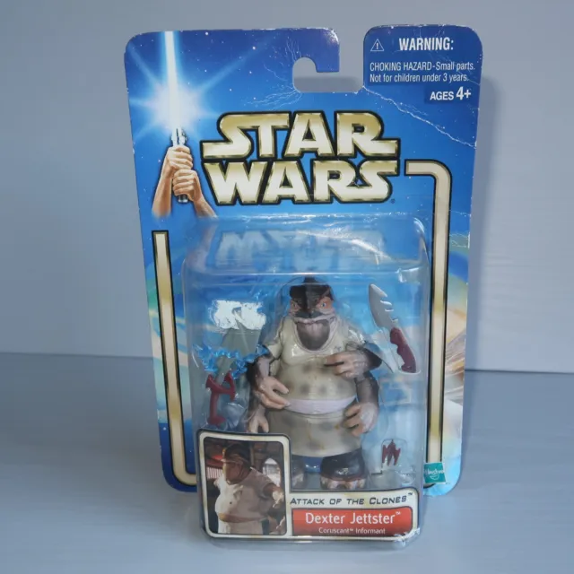 Star Wars Dexter Jettster Attack of the Clones  3.75" Action Figure Hasbro Boxed