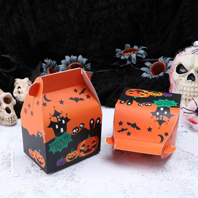 10 pz scatola di cioccolatini scatole regalo di Halloween borse regalo di Halloween caricatura