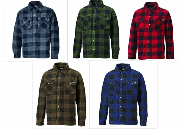 DICKIES PORTLAND SHIRT Lumberjack Mens Fleece Jacket Top Xs 4Xl Work Sh5000 48.99 PicClick UK