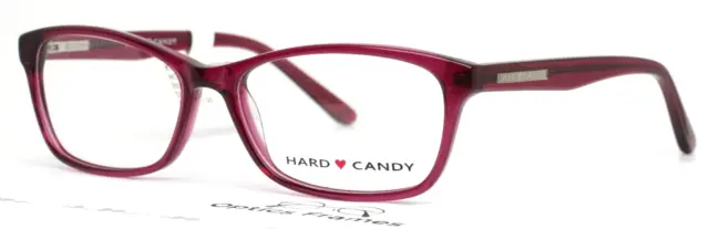 HARD CANDY HC08 DPNK Dark Pink Womens Oval Full Rim Eyeglasses 53-15-135 B:33