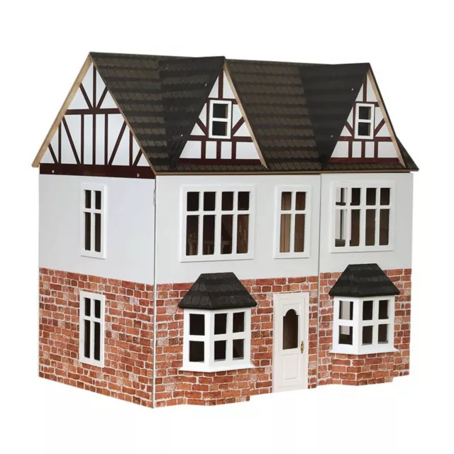 Orchard Avenue Tudor Dolls House Painted Flat Pack Kit Tumdee 1:12 Scale