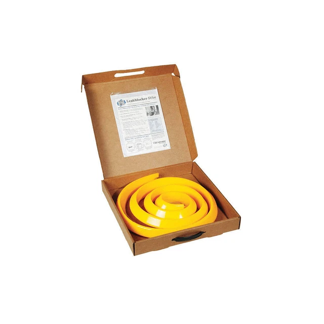 PIG PLR212 LeakBlocker Dike,Yellow,2-1/4 In