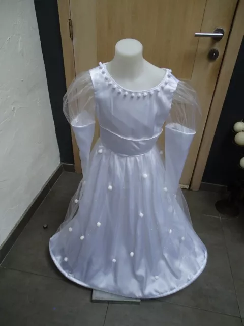 (4)Robe de princesse Blanche NEUVE 8-10ans