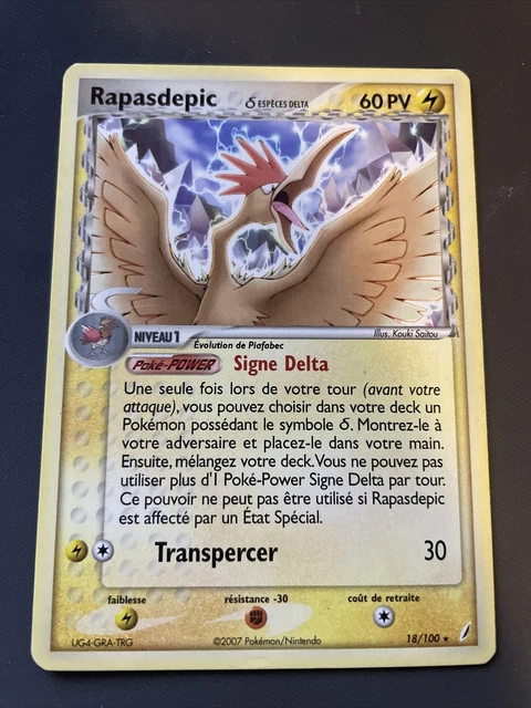 Rapasdepic Rare - Pokemon 18/100 Ex Gardiens De Cristal Tres Bon Etat Fr