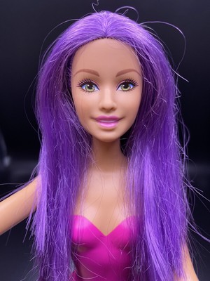 VINTAGE BARBIE PURPLE Hair Doll Mattel 1999 $4.17 - PicClick