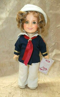 Shirley Temple Doll in Sailor Suit by Ideal 8" 1982 No Box or Stand