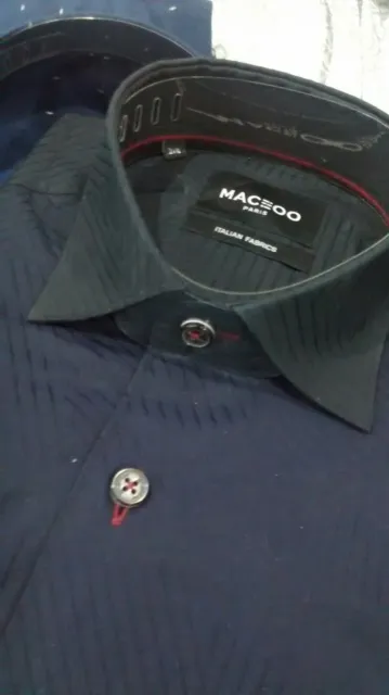 NWT Maceoo men's 2(Small) Long sleeve button down shirt Geometric/Striped