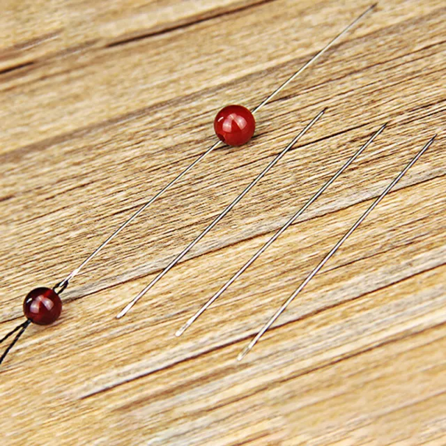 30X Agujas de cuentas para cuentas Enhebrar Cuerda Joyería Herramientas para hacer joyas Pines Hágalo usted mismo P*