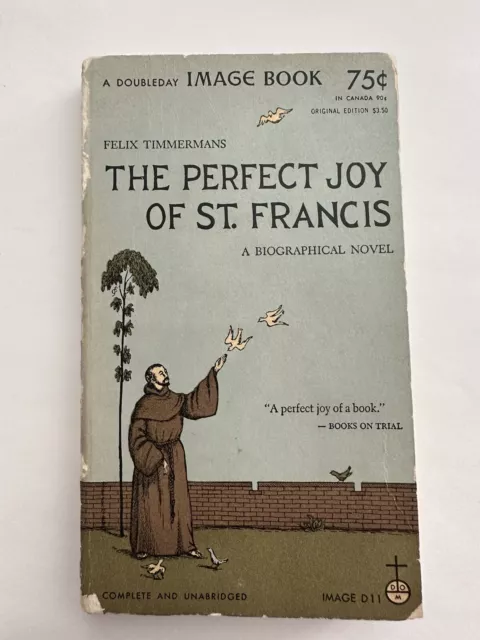 Rare Edward Gorey Cover - The Perfect Joy of St  Francis