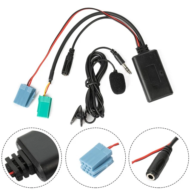 Adaptateur Audio De Entrée Mini Prise for Renault 2005-11 Voiture Bluetooth 5.0
