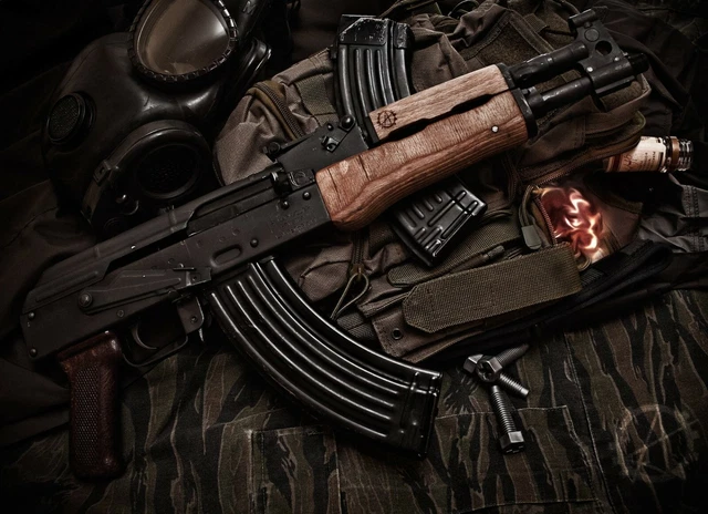 Plaque Métal Décorative AK 47 – 30 X 20 Cm, Neuve, Générique