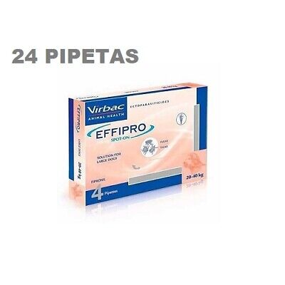 EFFIPRO Spot On 24 Pipetas Antiparasitarias de 268 mg para Perros Grandes