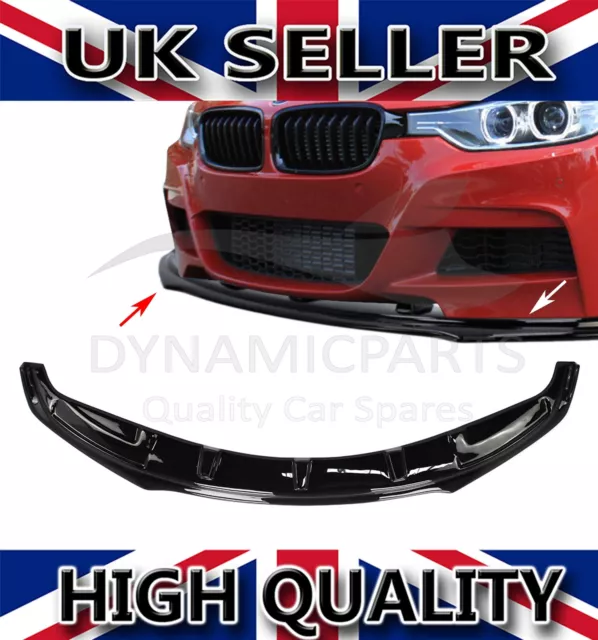 For Bmw 3 Series F30 F31 M Style Front Bumper Lip Spoiler Splitter 2012-2018