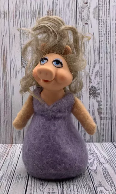 Vintage Muppets Miss Piggy 6" Beanbag Plush Doll Fisher Price Toys 1979 #867