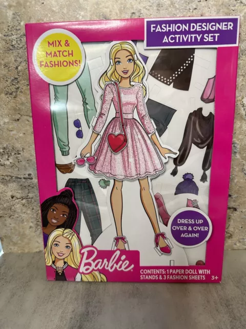 Barbie be a fashion designer dress activity kit 2025