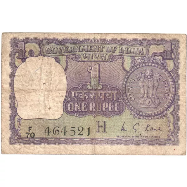 [#248221] India, 1 Rupee, KM:77r, VF(20-25)