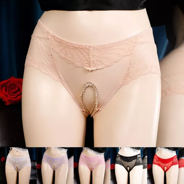Hommes Sissy Pochette Culotte sous-Vêtement Dentelle Bikini Slip String Corsaire