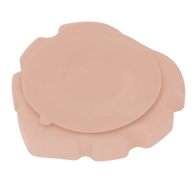 (Rose Clair)Assiette Pour Tout-petit Assiette à Ventouse En Silicone De Taille