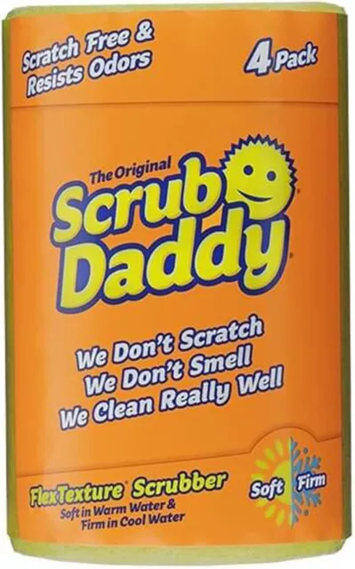 Scrub Daddy Original Spülschwamm Gesichtsform, Texturveränderung - Kratzfreier S