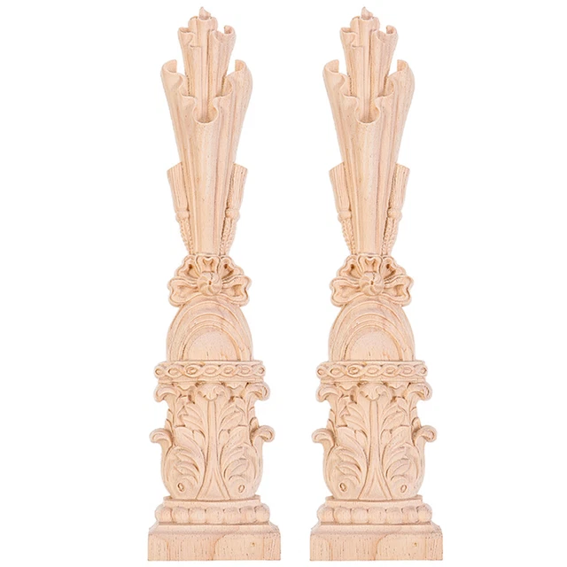 Muebles de madera talla vertical corazón decoración de mesa maderas añada