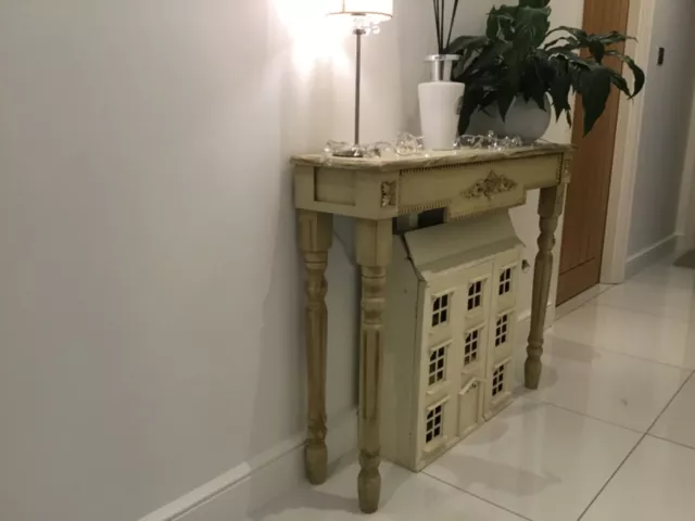 Shabby Chic Lamp Table Hand Painted In Annie Sloan French Cream (sorry now sold)