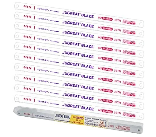 12" Hacksaw Blades Replacement Bi-Metal,Bi-Metal Safe Flex 12"×32TPI 10PACK